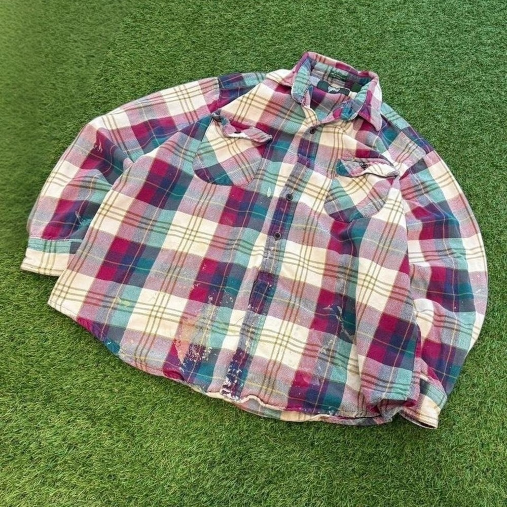 Timber Trail multicoloured plaid button up XL